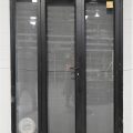 Black Aluminium French Doors with Sidelight
