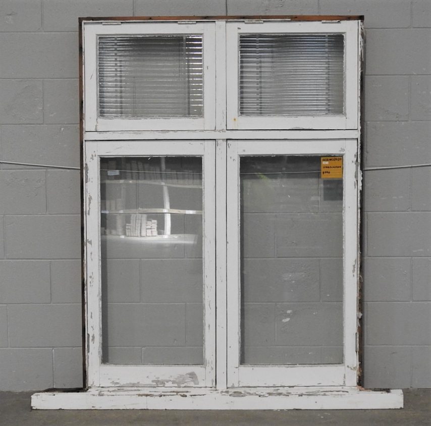 Wooden Casement Window with Toplight