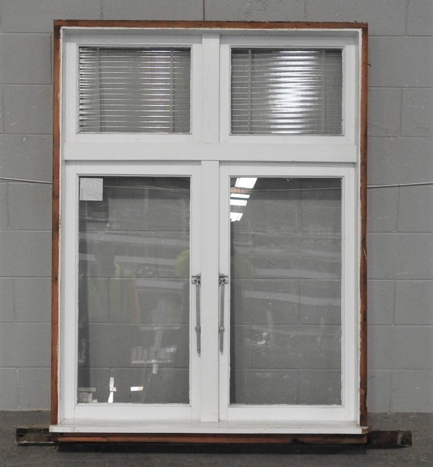 Wooden Casement Window with Toplight