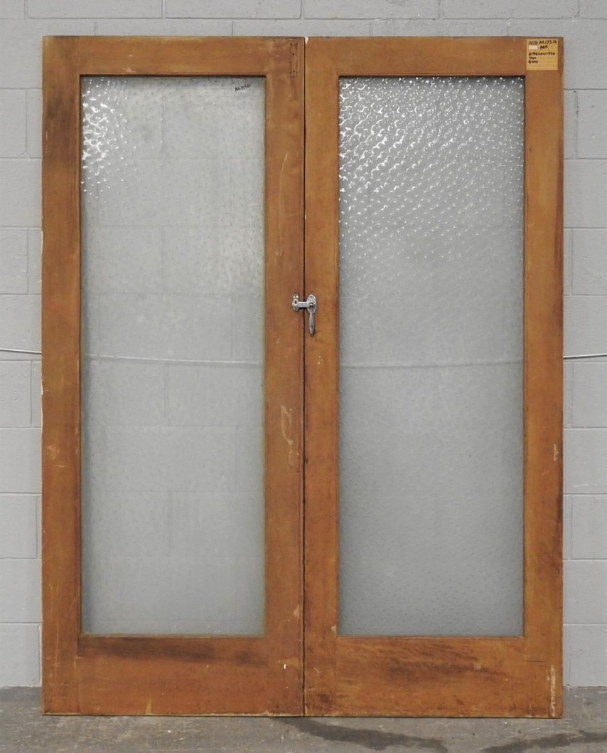 Wooden Internal French Door With Obscure Glass - Unhung