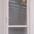 Cream aluminium single door