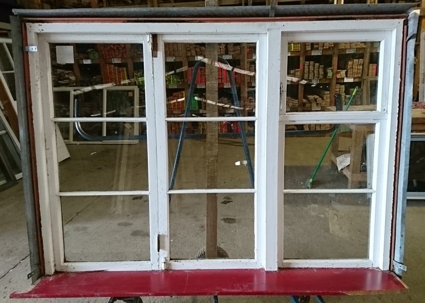 Wooden two leaf bi-fold window