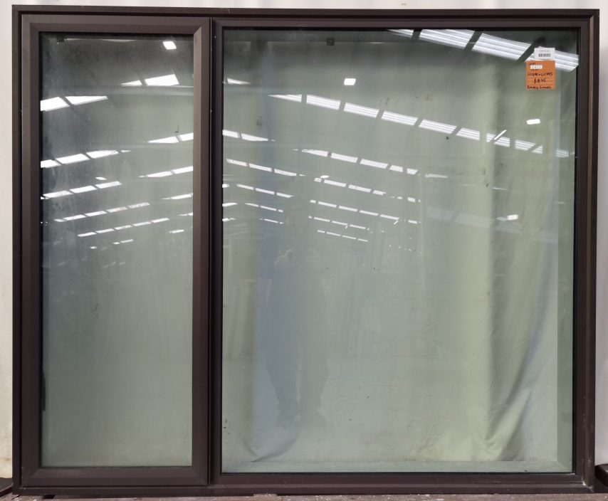 Lignite aluminium double glazed single awning window