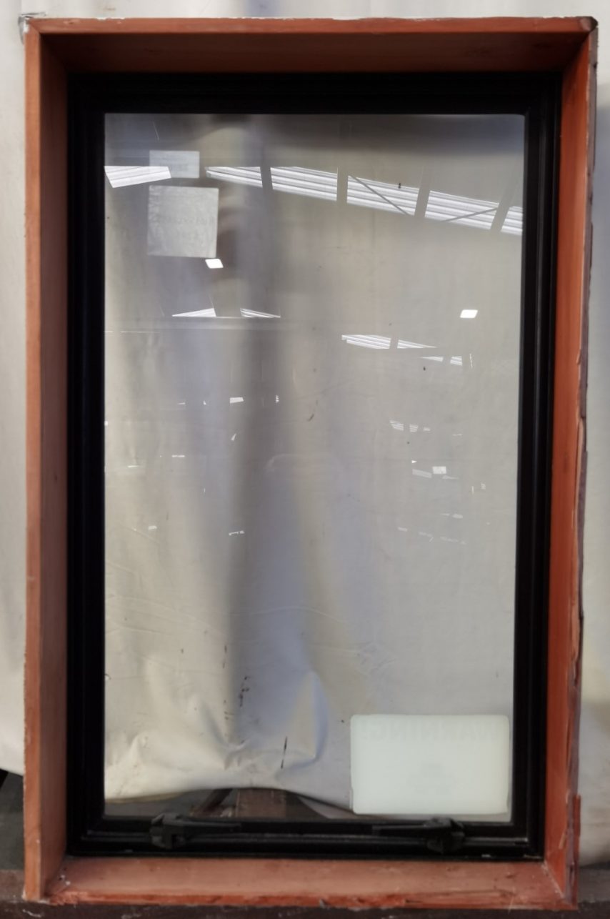 Black aluminium single awning window