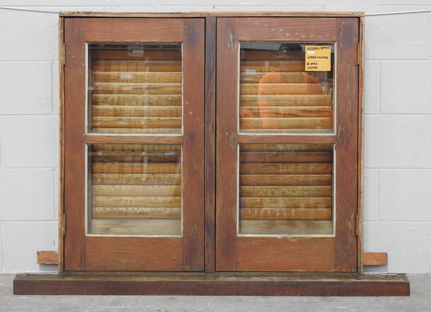Wooden Casement Window With Shutters
