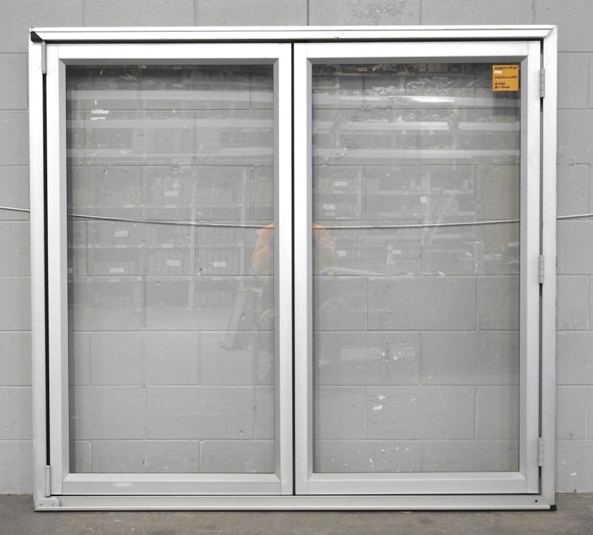 Large Silver Aluminium Bi-Fold Window