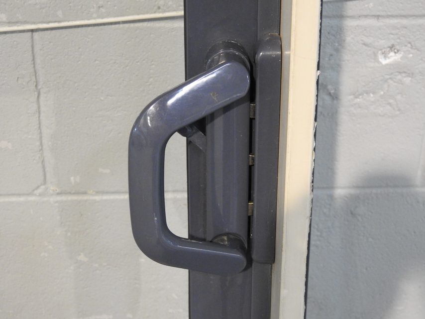 Denim Blue Aluminium Stacker Sliding Door