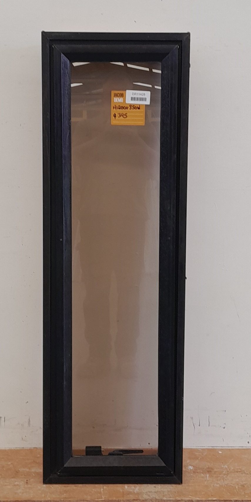 Black aluminium single awning Window