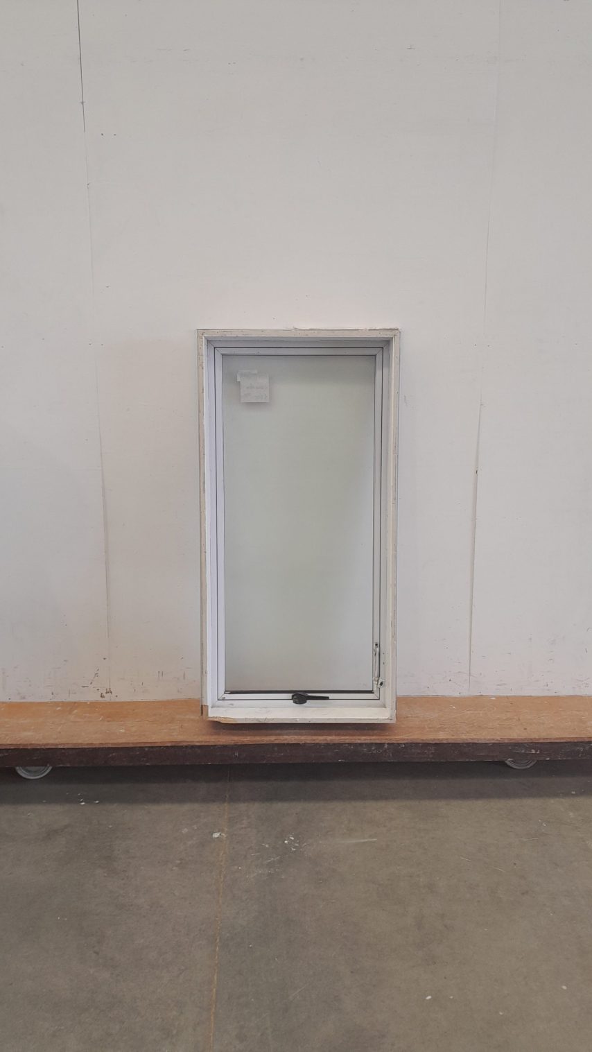 White aluminium single awning Window