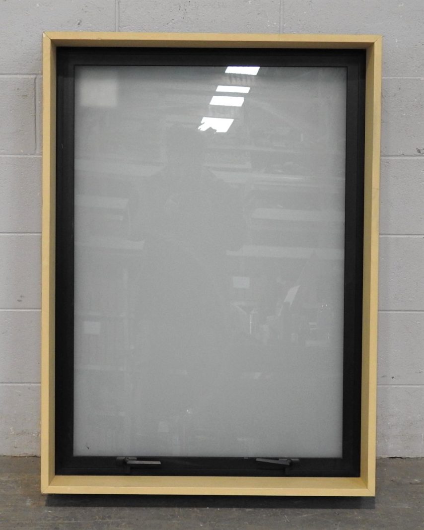 Black Aluminium Awning Window - Double Glazed - New