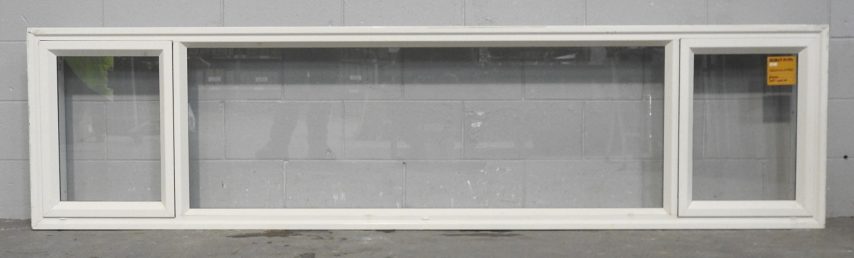Off White Aluminium Casement Landscape Window