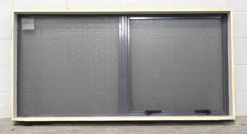 Denim Blue Aluminium Single Awning Landscape Window