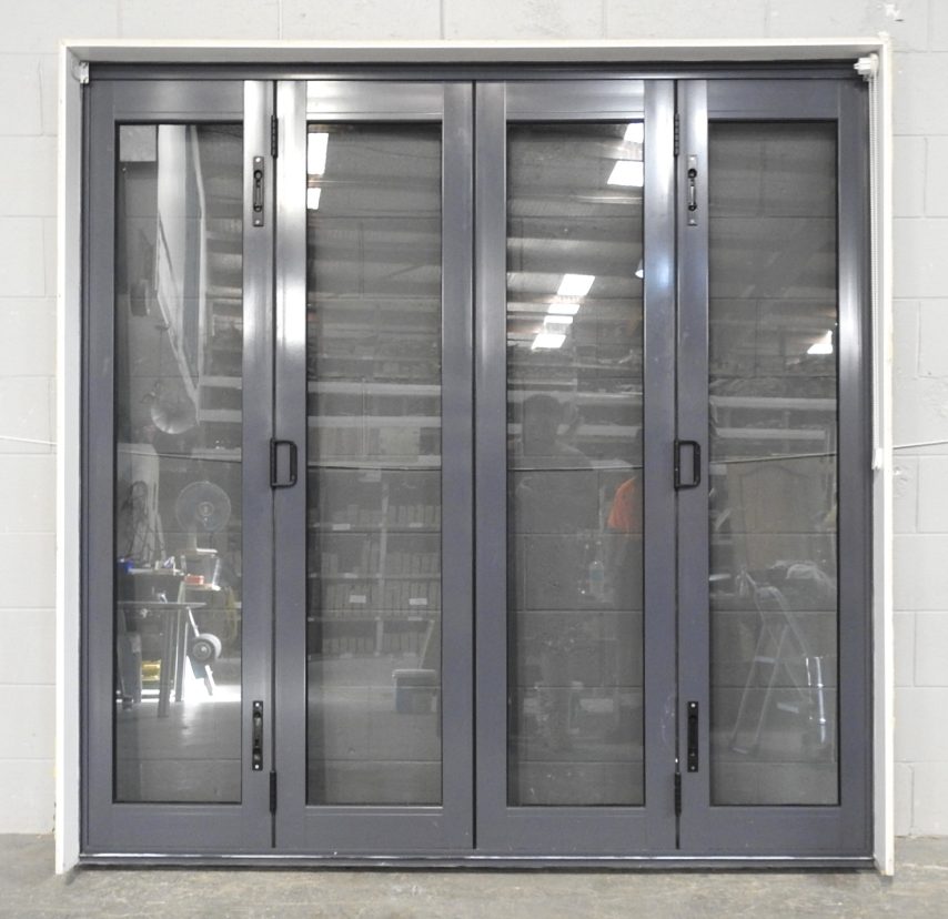 Denim Blue Aluminium Bi-Fold Door