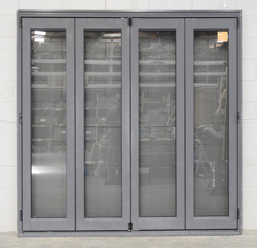 Denim Blue Aluminium Bi-Fold Door