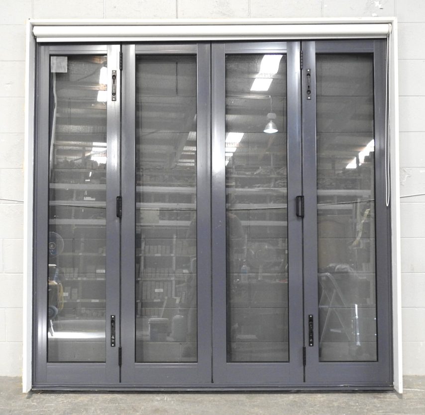 Denim Blue Aluminium Bi-Fold Door