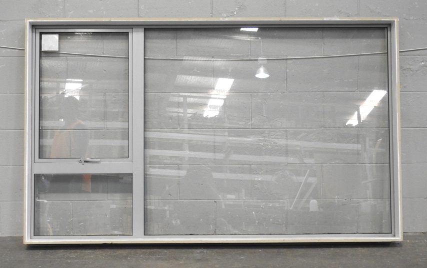 Silver Pearl Aluminium Single Awning Window