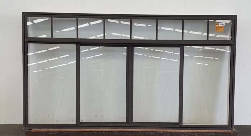 Karaka green aluminium sliding window with toplight