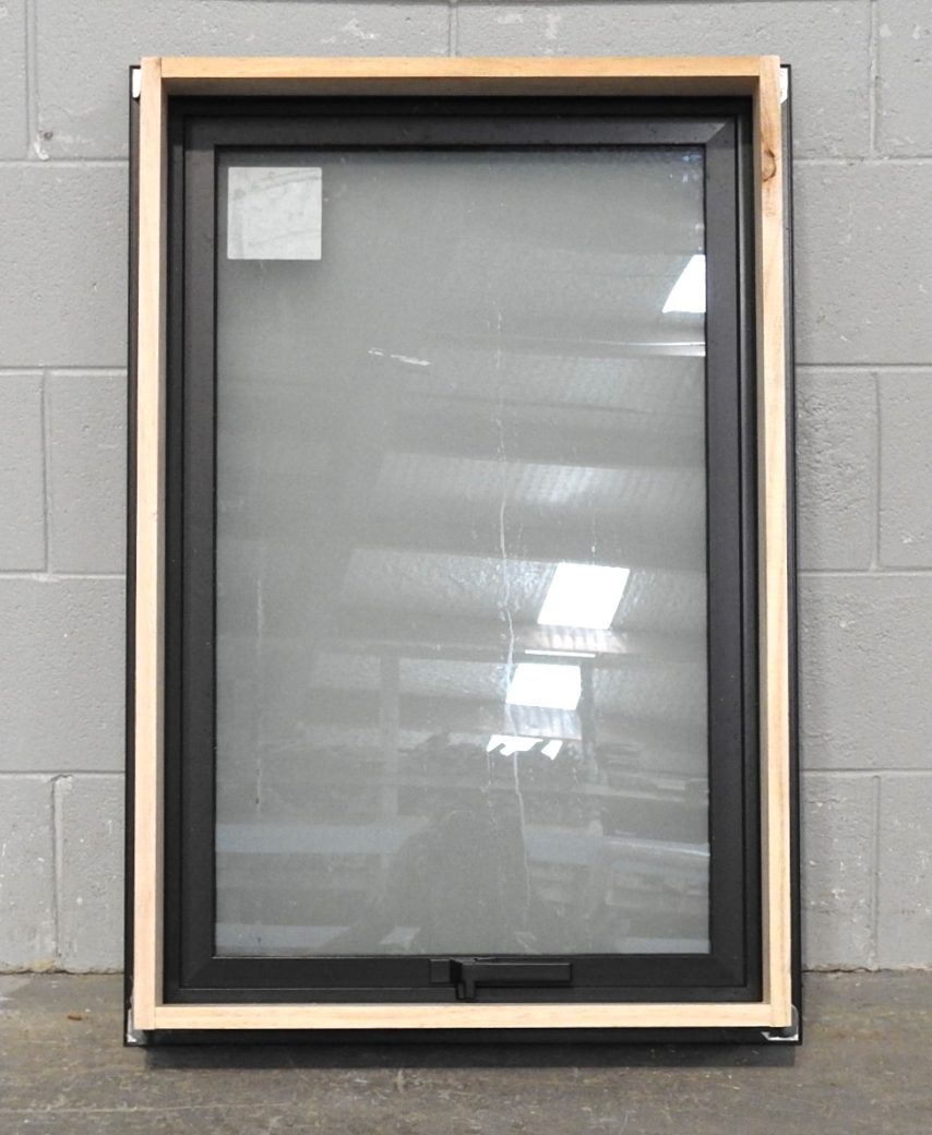 Black Aluminium Awning Window - Double Glazed
