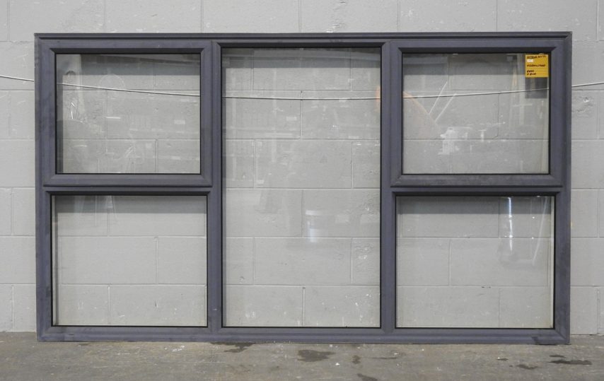 Denim Blue Aluminium Double Awning Window