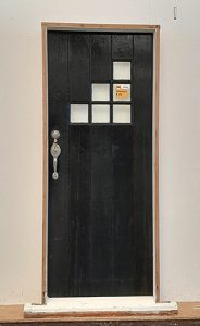 Wooden pre hung exterior door