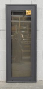 Denim Blue Aluminium Fixed Window - Cedar/Rimu Liners