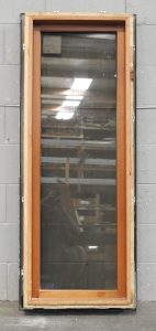 Denim Blue Aluminium Fixed Window - Cedar/Rimu Liners