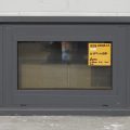 Denim Blue Aluminium Fixed Window - Cedar/Rimu Liners