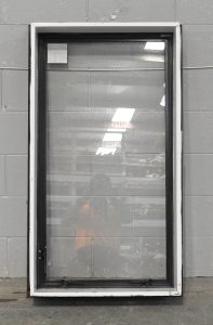 Karaka Green Aluminium Single Awning Portrait Window