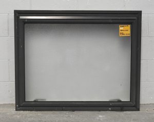 Karaka Green Aluminium Single Awning Window with Obscure Glass