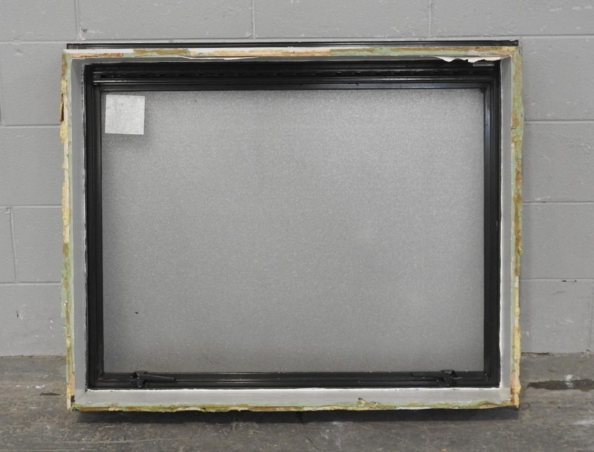 Karaka Green Aluminium Single Awning Window with Obscure Glass