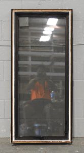 Bronze Aluminium Single Awning Portrait Window