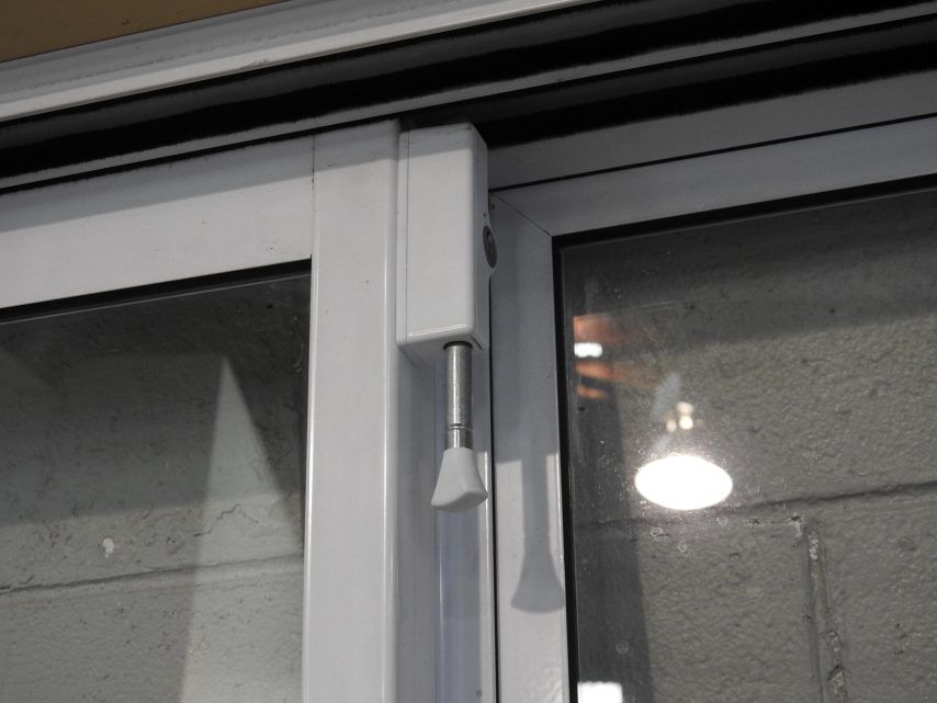 White Aluminium Stacker Sliding Door With Awning Window