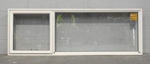 Off White Aluminium Single Awning Landscape Window