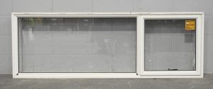Off White Aluminium Single Awning Landscape Window