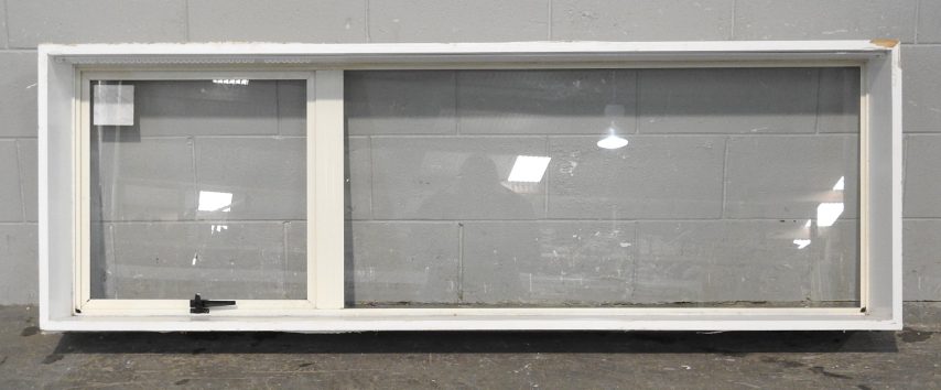 Off White Aluminium Single Awning Landscape Window