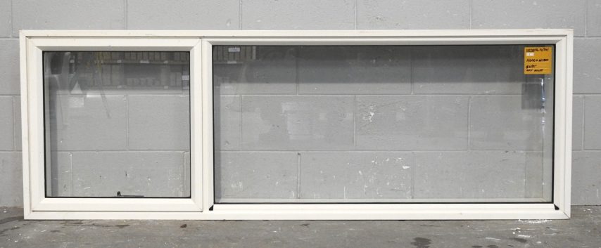 Off White Aluminium Single Awning Landscape Window