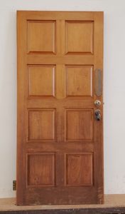 Unhung Wooden exterior door