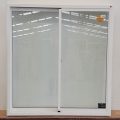 Warm white d/g aluminium sliding window