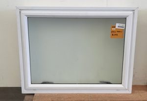 White aluminium single awning window