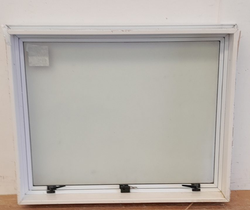 White aluminium single awning window