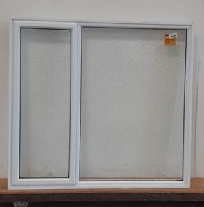 White aluminium window