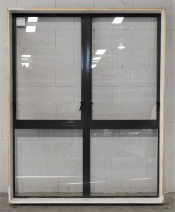 Denim blue Aluminium double awning window