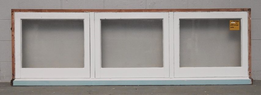 Wooden triple awning landscape window