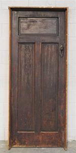 Wooden Bungalow 2 Panel Door - hung