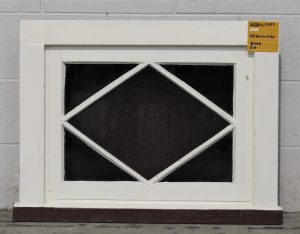 Villa Wooden Stained Glass Fixed Pane Window