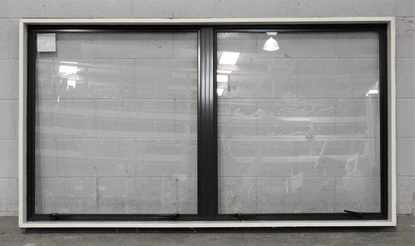 Karaka Green Aluminium Double Awning Window