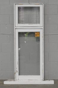 Wooden Casement Window with Toplight