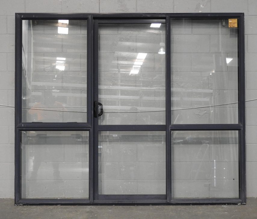 New Denim Blue Aluminium Middle Opening Sliding Door