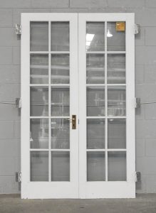Wooden Colonial Style French Doors 10 Light Double Glazed
