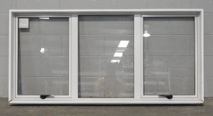 Off White Aluminium Double Awning Window